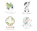 手描き風で誰とも被らない唯一無二のロゴつくります 独特な筆致と色味で一線を画す独創的なロゴが欲しい方は是非 イメージ3