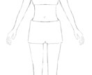 ビジネス向き！身体の線画イラスト描きます ビジネス教材等に使えます！女性向きイラストです。 イメージ3