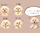 ペットの写真からかわいいLINEスタンプ作ります 水彩？刺繍風？パンチニードル風？好きな質感を選べます イメージ5