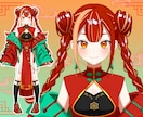 Live２Dモデル一括制作承ります かわいいキャラ、かっこいいキャラ、おじさん、幅広く対応します イメージ3