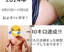 一ヶ月間親切丁寧にダイエットサポート致します 一ヶ月半でマイナス10キロ減達成！寄り添うダイエット！ イメージ1