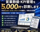 営業数値・KPI管理を診断して改善案を作ります スプレッドシートを確認し見るべき数字・改善点・管理方法を整理 イメージ1