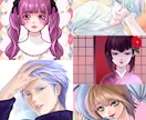 可愛い✨かっこいい✨魅力的なアイコン❣️描きます 綺麗め、和風、ホラー系イラスト❣️キャラデザ費含む！ イメージ1