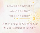 タロットであの人の気持ち占います あの人の本音と今後の流れを占います イメージ2