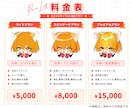 新規サービス限定価格！アニメ調ミニキャラ制作します グッズ制作・SNS・配信・アイコンに◎ イメージ3