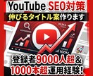 YouTube SEO対策伸びるタイトル案作ります 登録者9000人以上、1000以上の動画運用経験活かします イメージ2