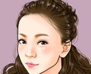 シンプルな似顔絵をお描きします 明るくポップな印象に仕上がります！最短即日納品可！ イメージ2