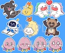 販売実績1000件超★ゆるかわシュールな絵描きます 小物無料・修正無制限！いろんな表情はお任せください！ イメージ3