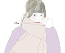 シンプルな線画を描きます お写真を元に特別な日、普段の何気ない格好のあなたを描きます イメージ10