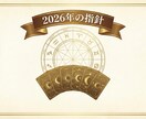 星から読み解き2026年の運勢をみます 2026年の総合運と仕事運、健康運、対人運、金運、恋愛運など イメージ1