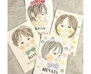 似顔絵のファーストカットアート描きます お子さんの素敵な表情をアートに イメージ2