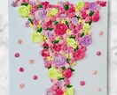 アクリル絵の具でお花を作ります 立体感のあるテクスチャーアート イメージ4