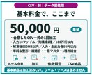 大量CSVを整形・結合しBI用データを作成します 分析前のデータ整理／項目定義・加工ルール・確認結果付き イメージ3