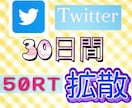 30日間50リツイート毎日拡散します 30日間、あなたのツイートを宣伝します イメージ1