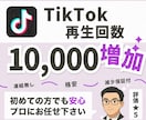 TikTok再生回数を10000回増やします 【30日減少保証付】海外ユーザーへ拡散し再生回数を増やします イメージ1