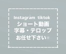 ショート動画を文字入れでもっと見やすくします 編集がもっと楽に！字幕・テロップ入れお任せ下さい˚✧₊⁎ イメージ1