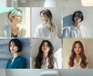AI画像生成でSNSアイコン/ヘアモデル作成します リアル写真のような自然な人物画像生成 (女性男性ヘアスタイル イメージ6