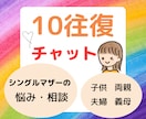 １０往復チャット☆シングルマザーがお悩み聞きます ママの悩み、子育ての悩み、ひとり親の大変さ、介護疲れなど☆ イメージ1