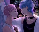 アイコンサムネ配信イラスト等おしゃれにお描きします お洒落な女の子、男の子を描くのが得意です。 イメージ4