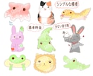 春秋限定★表情6種の動物アイコン製作します 動物キャラ専門！オリジナルアイコン＆ヘッダー制作 イメージ3