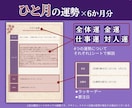 開運日＆注意日はいつ？1ヵ月占いカレンダー作ります 金運・仕事運・開運の波を先読み！紫微斗数のフルオーダー占い イメージ5