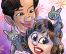ご結婚の記念に描かせていただきます 幸せなお二人の表情を似顔絵に残してみませんか。 イメージ1