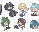すやすや眠るかわいいデフォルメイラスト作成します グッズや画像のワンポイントに！ イメージ5