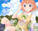 アイコン、ヘッダー、一枚絵、ちびキャラ描きます 貴方だけの可愛い女の子のキャラ描きます！ イメージ1