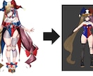 格安！Vroidで３Dアバターを制作します 商用可能！VRC用にも！オリジナルのキャラクターを３Dに。 イメージ3