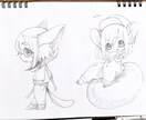 アナログ+デジタル着色のイラスト描きます 女の子！動物！手描き感！可愛い！絶対被らない可愛さを… イメージ9
