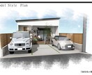実績の為に10名限定！外構図面を格安で作成致します プロ作成！敷地200㎡以内外構平面・立面・パース・表紙作成！ イメージ4