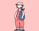 ゆるかわシンプルな人・動物イラストを描きます 女性・子供向けのゆるかわイラスト、ご要望に合わせて描きます！ イメージ5