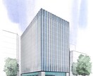 建築パースを手書きにて作成いたします 構想・計画初期イメージの雰囲気や風合いを表現します イメージ6