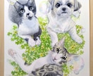 あなたの大切なペットの似顔絵お描きします 一瞬一瞬のしぐさやお気に入りの表情を絵にして飾りませんか？ イメージ3