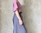 おしゃれなラップワイドパンツをお仕立てします 締め付けなしの優しい着心地でサロンワーク、部屋着にも最適です イメージ4