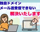 独自ドメインメール送受信できない原因を調査します PC画面共有で原因調査と設定まで、安心サポート！ イメージ1
