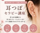 耳つぼセラピーの技術を動画で学べます 耳つぼの基礎から実践まで楽しく学べます♪ イメージ1