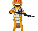 デフォルメポップなキャラクター作ります ポップなイラスト、SNSやゲームアイコン等を作成します。 イメージ2