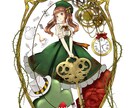 一枚絵イラスト描きます オリジナルキャラクターや似顔絵など イメージ2