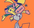 商用利用可！イラスト描きます ゆるいイラスト　1枚¥2000～承ります！ イメージ1
