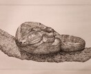 精緻なペン画のポストカードを制作します 一点物の絵画を手に取りやすいサイズであなただけのものに。 イメージ1