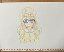 お子様向けの塗り絵を作成します 可愛いヒロインキャラクターの塗り絵。 イメージ1