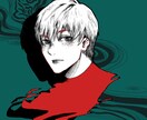 エモい！雰囲気のアイコン作成します 独特な表情で見つめてくるイラストいかがですか？ イメージ1