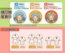 丸みのあるデフォルメイラスト制作します 商用利用OK!!サムネイルやアイコングッズなどに!! イメージ4
