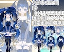 VTuber用パーツ分け立ち絵販売します VTuber、Live2Dモデリング用の立ち絵を販売します イメージ3