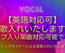 英語OK！仮歌・ガイドボーカル録音します 自然な英語発音＆ニュアンスで仮歌を録音します イメージ1