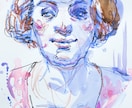 雰囲気あるアート似顔絵を描きます ご家族・ご結婚記念日・SNS・プレゼントにも イメージ3