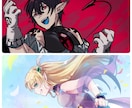 5名様限定価格！美麗なブラシ塗りでイラスト描きます 立ち絵、スチル、配信用イラスト、SNSアイコン等制作します！ イメージ5