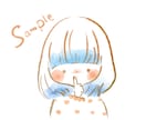 シンプルかわいい線画女の子イラストをお描きします 商用利用OK!柔らかい線とポイントカラーでオシャレかわいい♪ イメージ3