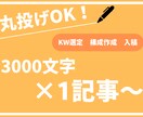 丸投げOK！品質重視の記事を執筆します 他の記事と差を付ける独自のSEO対策 イメージ1
